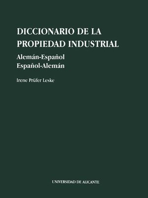 cover image of Diccionario de la propiedad industrial